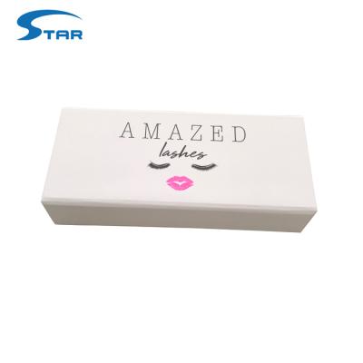 China Private Label Handmade Custom Mink Eyelash Packaging Luxury Box for sale