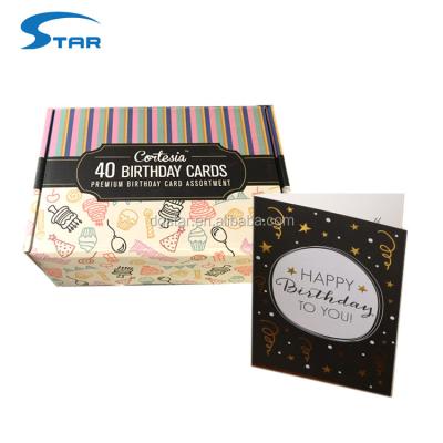 China Europe 40 Card Box Set Assortment Happy Birthday Packs for sale