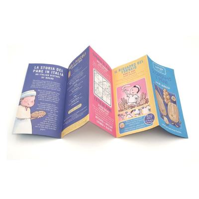 China For Shower Gift Set Folded Custom Printing Double Sided Marketing Flyer For Restaurant for sale