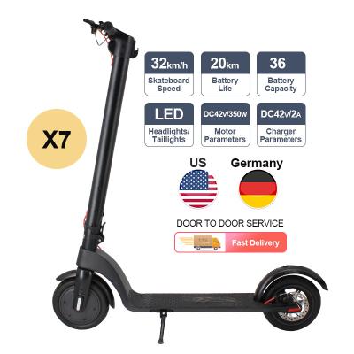 China United States EU Warehouse x7 Unisex Fast Shipping UK Electric Scooter For Adult for sale