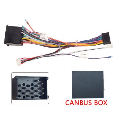 China ISO Wiring for BMW Car 16 Pin Power Wiring Harness Cable Adapter with Canbus for BMW E46/E39/E 53(99) Install Aftermarket Android Stereo for sale