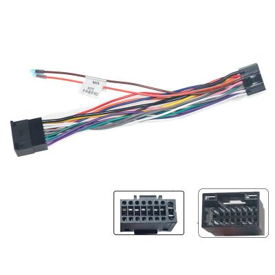 China ISO Wiring for Chevrolet Aveo Lova Chery Car 16pin Audio Wiring Harness for Chevrolet Aveo Lova Chery Landwind Stereo Installation Power Wire Adapter for sale