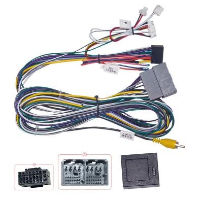 China For Chevrolet TRAX Buick Enclave Car Audio 16pin Wiring Harness With Canbus Box For Chevrolet TRAX Buick Enclave Stereo Installation Wire Adapter for sale