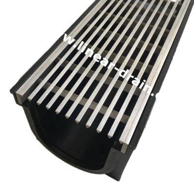 China Modern customized stainless steel floor drain grate / floor drain grate / wedge wire strip drain for sale