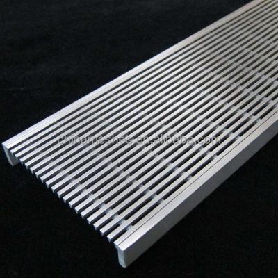 China Adopt technology flat welded good quality linear floor drain, good quality linear shower drain, wedge wire drain for sale