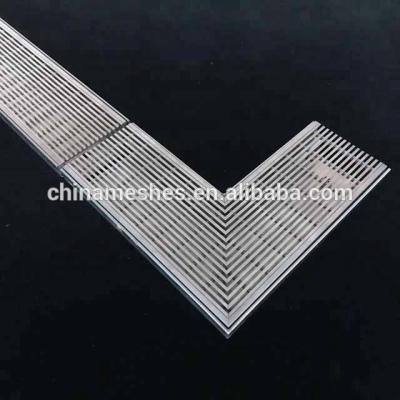 China Corrosion Resistant SS 304 316 Stainless Steel Swimming Pool Overflow Grate / Drainage Trays for sale