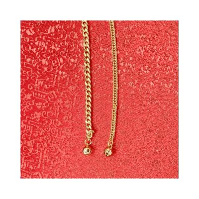 China FASHIONABLE unique design hot sale electroplate gold link anklet women copper anklets for sale