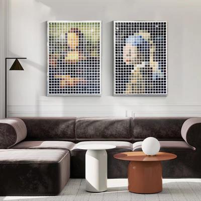 China New Classic/Postmodern Early Pearl Mona Lisa Acrylic Art Famous Painting of JZ da Vinci Living Room Hall Decor Handmade 3D Mosaic Abstract for sale