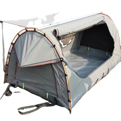 China Diagonal Tie Type Outdoor Waterproof Canvas Booty Camping Tent Loot Tent for sale