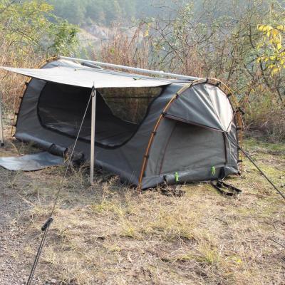 China Popular Australian Camouflage Game Canvas Double Tent / Field Loot Tent For Outdoor Camping for sale