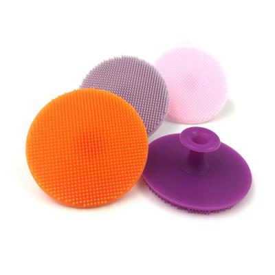 China For commercial & Home Use Mini Round Silicone Facial Brush Super Soft Cleanser for sale