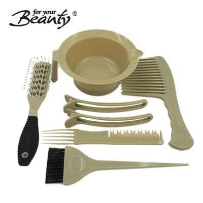 China Hair Beauty Salon Tools 7 Pieces Tint Kit Wholesale Hair Dye Barber Shop For Hair Beauty for sale