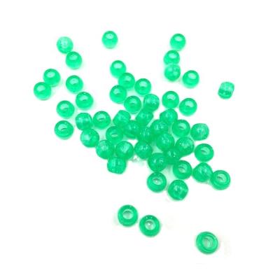 China Cheap Popular Plastic Hair Decoration Seed Bucket Glow Beads Nice for sale