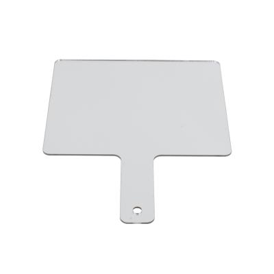 China Square Handle Lighted Shape Unbreakable Acrylic Makeup Mirror for sale