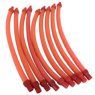 China Big Curly Hair 6pcs PVC Material Red Jumbo Hair Curler Loop Rod Bendable for sale