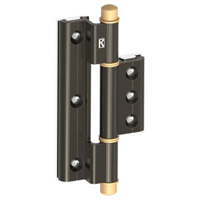 China Modern High Grade Reinforcement Solid Aluminum Malaysia Market Popular 3 Leaf Pivot Bi-Folding Door Hinge Hinge for sale