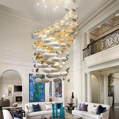 China Modern decoration gold chandelier living room hotel restaurant club villa non-standard build custom lamps for sale