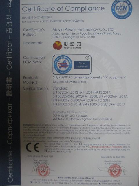 CE - Guangzhou Movie Power Electronic Technology Co., Ltd.