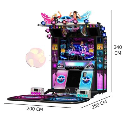 China Indoor Arcade Dance Battle Pump It Dance Machine Dancing Arcade Game Coin Operated Game Machine Fair For Sale L2500* W2000* H2400 mm for sale