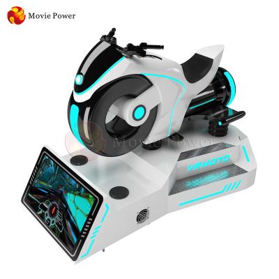 China Fiberglass VR Moto Game Ride On Car Simulator 9D Vr Car Racing Arcade Motorcycle Game Machine for sale