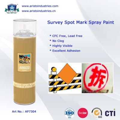 Cina Alta pittura di spruzzo della marcatura di visibilità nessuna pittura 500ml della marcatura di indagine dell'aerosol del punto di indagine dell'impedimento in vendita