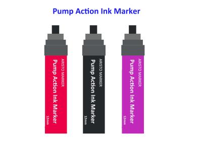 Cina indicatore a base di alcool dell'inchiostro della tintura di azione di pompa delle penne di indicatore della pittura di 7mm 12mm 15mm in vendita