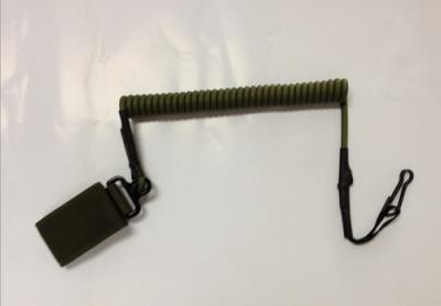 China Durable army green customized strongest police pistol retention lanyard retainer accessory for sale