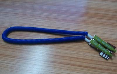 China Dental bib clip made of top quality plastic spring 385mm blue color w/metal alligator clip for sale