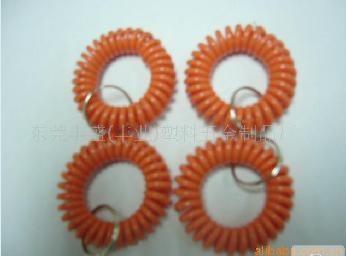 China Stretchable elastic coil spiral hand wrist band Key telephone Ring Chain anti-lost coil for sale