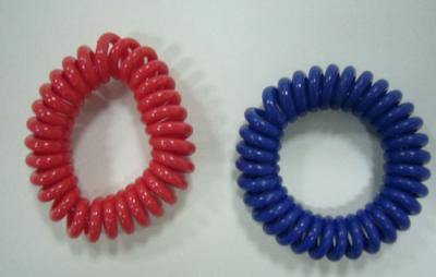 China Mini wrist coil plastic spring coil ring cord customized color hot sales red blue wrists for sale