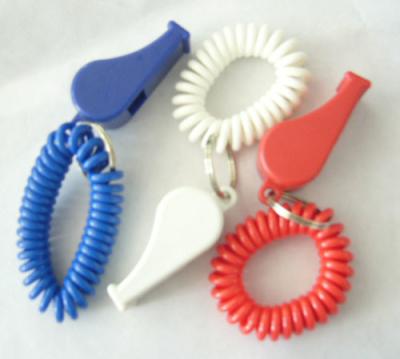 China Stretchable Wrist Coil with Promotional Whistle Comb for sale