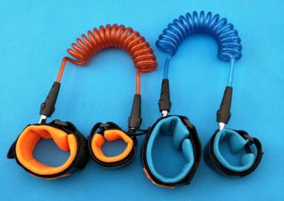 China Fashionable Orange/Blue Anti-lost Retractable Children Safety BeltsSteel Wire Toddler Security Leash for sale