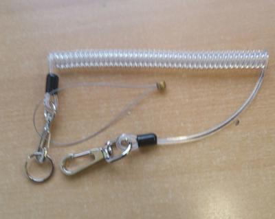 China Top quality Transparent Clear Retractable Safety Rope for Tools Fall Protection for sale