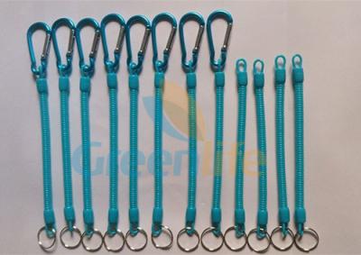 China Customized Size and Blue Color 4'' to 40'' Multi-purpose Utilities Plier Coiled Lanyards for sale