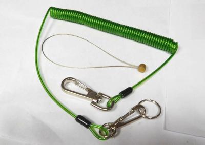 China Stainless Steel Wire Rope Protection for Tools Transprent Green Color for sale