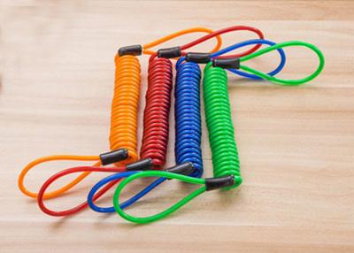 China Customized Fashion Colors Loop Ends Elastic Plastic Coil Cord Rope Tethers for sale