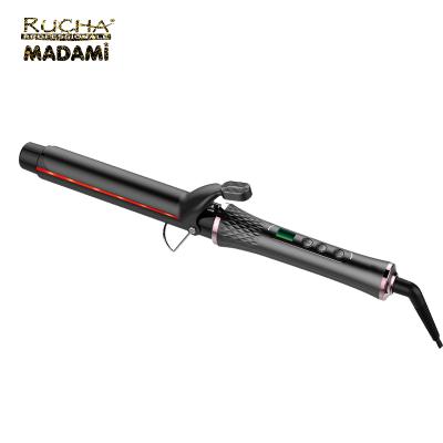 Cina Popular New Technology Curling Iron Red Far Infrared Hair Curler LCD Display 25 28 32mm in vendita