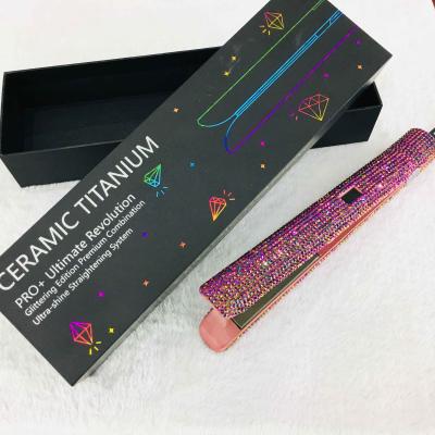 China Best Housekeeping Bling Bling Luxury Keratin Hair Treatment Crystal Hair Straightener for sale