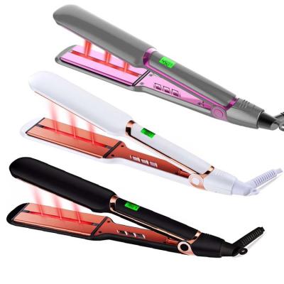 China MCH Iron Hair Straightener Plancha 450F Titanium Flat Brazier Hotel Hair Straightener Infrared Heater Hair Straightener for sale