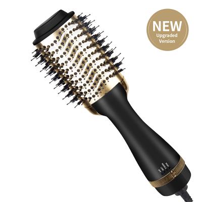 China Hot Ionic Airbrush Hair Dryer And Volumizer Salon Negative Lon Styling Hair Dryer Brush for sale