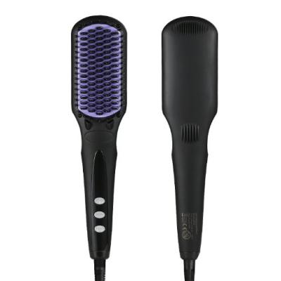 China OEM Ionic Hair Straightener Brush Electric Hot Comb Hair Straightener Brush for sale