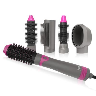 China Hot Sale Compact Multifunctional Hot Airbrush Electric Rotating Hair Brush with 5accessories for sale