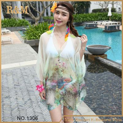 China 2017 Summer Quality Girls Skirt Swimsuit Beach Dress Anti-UV Bath Cover Up Women for sale