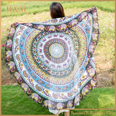 China Latest Hot Sale Anti-UV Round Sarongs for sale