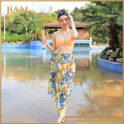 China New Design Women Anti-UV Paded Bra Underwear Bikini Set for sale