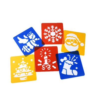 China Custom Newest Square Shape PVC Christmas Plastic Template Customized Drawing Shapes for sale