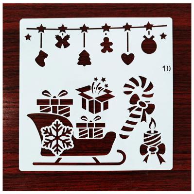 China Drawing DIY Drawing Christmas Painting Stencil Kit DIY Stencils Templates For Painting On Wooden Wall Home Decoration for sale