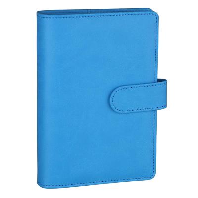 China PU Leather Diary Hardcover A5 A6 6 Ring Binder Notebook in Summer Colors 6 Ring Notebook for Girls for sale