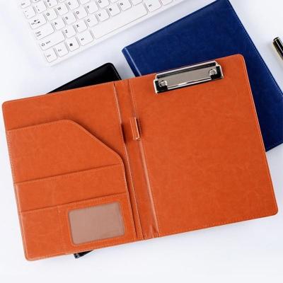 China Office School Stationery Customized Multifunctional Office Manager Clip Clipboard A5 Clipboard Folder Folder Artificial Leather Legal Paper for sale