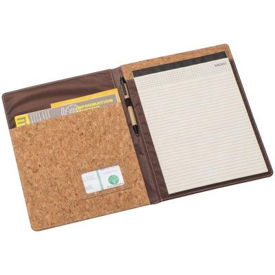 China A4 hardcover cork folder with protection for sale